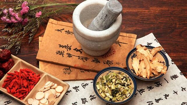 Tibetan ingredients for making a folk remedy for wrinkles